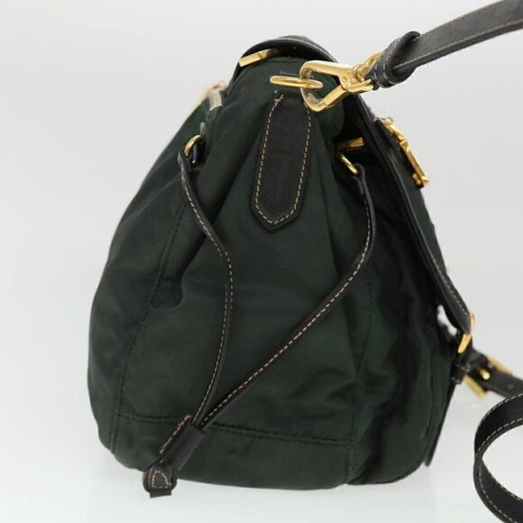 PRADA Shoulder Bag Nylon Khaki - Picture 5 of 15